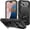 Black, variant on MYKOMI Military Case for iPhone 17 Pro,Metal Kickstand & Slide Camera Cover,Multi-Layer Heavy Duty Full Body Shockproof Protection Hard Shell for iPhone 17Pro