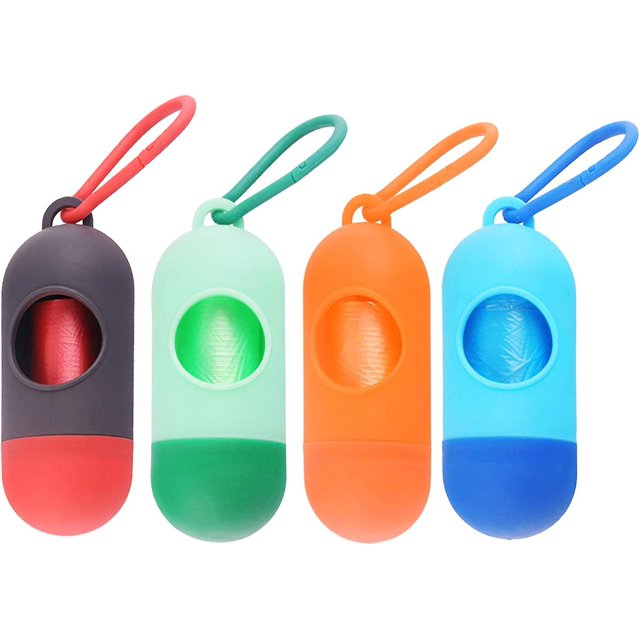 Bolsas para excrementos de perro CHAO 4 rollos dispensador de bolsas de basura