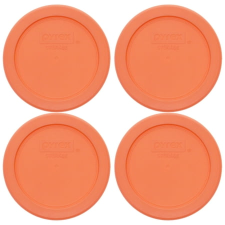 

Pyrex 7202-PC Salmon Pink Replacement Food Storage Plastic Lids (4-Pack)