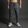 thumbnail image 3 of Mallas deportivas de secado rápido y alta elasticidad para hombre, para correr, que absorben el sudor, transpirables, que levantan la cadera, de seda de hielo, ligeras y ajustadas, para entrenamiento, 3 of 6