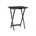thumbnail image 6 of Pemberly Row Transitional Five Piece Wood Tray Table Set in Gray, 6 of 16
