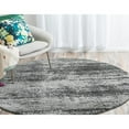 thumbnail image 5 of Unique Loom Round Solid Print Modern Area Rugs, Dark Gray, 5 of 7