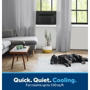 GE® 5,000 BTU, 115V Mechanical Window Air Conditioner, Covers up to 150 sq ft., Black