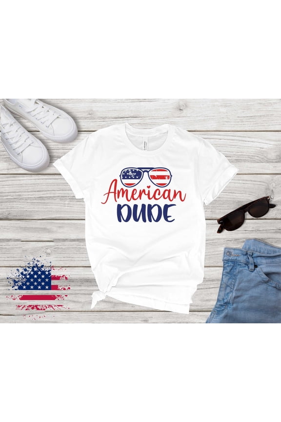 American Dude Tshirt, American Flag Glasses Tee Shirt, Boys Girl Shirt, 4Th Of July Shirt, All American Shirt, America Shirts