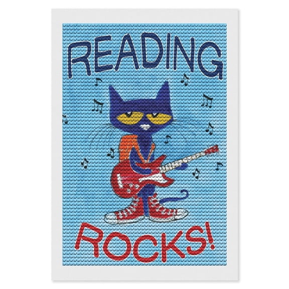 Pete The Cat Picture Paintings Canvas Diamond Art Prints Wall Hang Decoration Home Game Gifts
