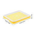 thumbnail image 2 of Minkissy Rats Hamster Litter Pan Rabbit Litter Box Yellow Plastic for Rat Owners 1Set, 2 of 7