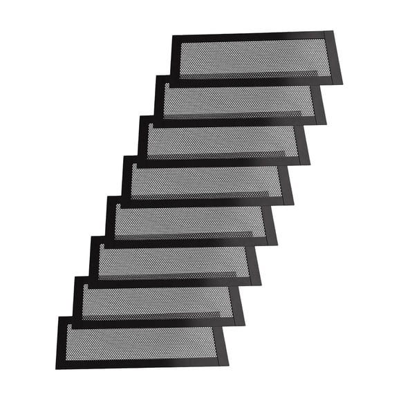 Cubiertas de ventilación de piso de 10 pulgadas x 4,02 pulgadas, decoración decorativa para el hogar, malla de ventilación con filtro de PVC para 8 piezas