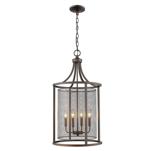 Eglo 202809A Verona 4 Light 18" Wide Cage Pendant - Bronze
