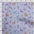 thumbnail image 3 of Soimoi Animals Print, Poly Taffeta Fabric, Decor Sewing Fabric by The Yard 56 Inch Wide, Decorative Fabric for Outdoor Upholstery, Umbrellas and Home Accents, Purple, 3 of 5