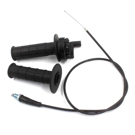 HURI 7/8" inch 22mm Handle Bar Throttle Grip Twist 36" Cable for Quad ATV 50cc 70cc 110cc 125cc 140cc 4-stroke Dirt Pit Bikes