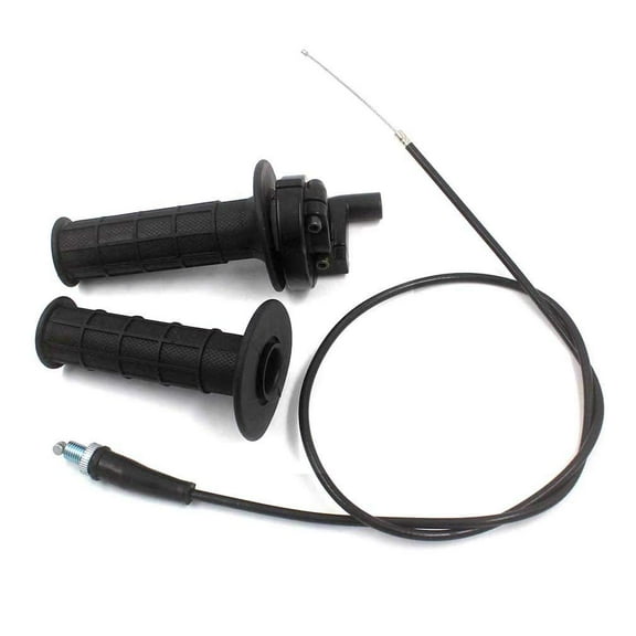 HURI 7/8" inch 22mm Handle Bar Throttle Grip Twist 36" Cable for Quad ATV 50cc 70cc 110cc 125cc 140cc 4-stroke Dirt Pit Bikes