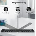 thumbnail image 5 of Mini Foldable Keyboard Rechargable Portable Travel Bluetooth Wireless Folding Keyboard for iOS Android Windows PC Tablet, 5 of 9