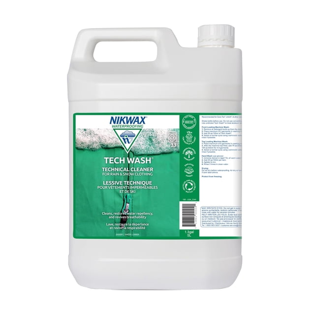 Limpiador técnico Nikwax Tech Wash para chaquetas, 5 litros