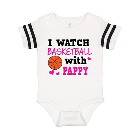 

Inktastic I Watch Basketball with Pappy Gift Baby Girl Bodysuit