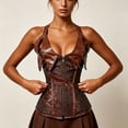 thumbnail image 3 of UPPADA Victorian Corset On Sale,Womens Floral Corset with Zipper Embroidered Corset Tops Vintage Corset Dress Lace Corset Tops Overbust Corset Bustier Top, 3 of 5