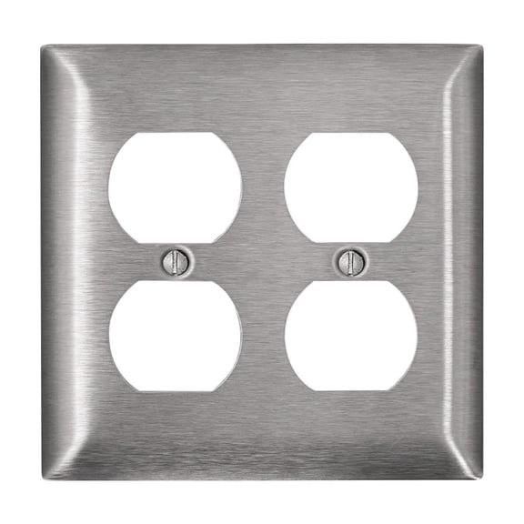Leviton C-Series Stainless Steel Outlet Wall Plate