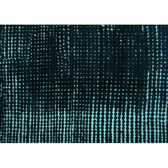 Ahgly Company Indoor Rectangle Abstract Light Blue Modern Area Rugs, 7' x 9'