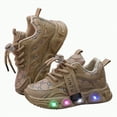 thumbnail image 3 of Xudanell Toddler Sneakers Light Luminous Shoes Slip on Baby Boy Shoes for Athletic Little Kid Platform Boys Sneakers, 3 of 7