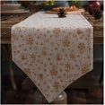 thumbnail image 1 of Christmas Bells Pattern Cotton and Linen Table Runner, Modern Decorative Canvas, 1 of 5