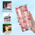thumbnail image 6 of SKYSONIC Mushroom Tumbler Stainless Steel Double Wall Vacuum Reusable Insulated Mug with Straw and Built-in Coaste for Cold and Hot Beverages, 20oz, 6 of 7