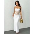 thumbnail image 4 of White Lace See-Through Suspender Maxi Dress For Women, Sexy Date Night Party Wear, 4 of 8