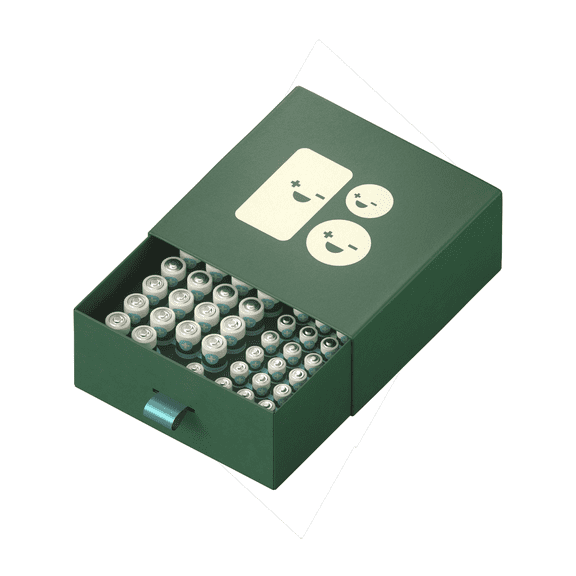 BETTER BATTERY Battery Variety Box, AA & AAA & 9V – High-Performance Carbon Neutral Batteries