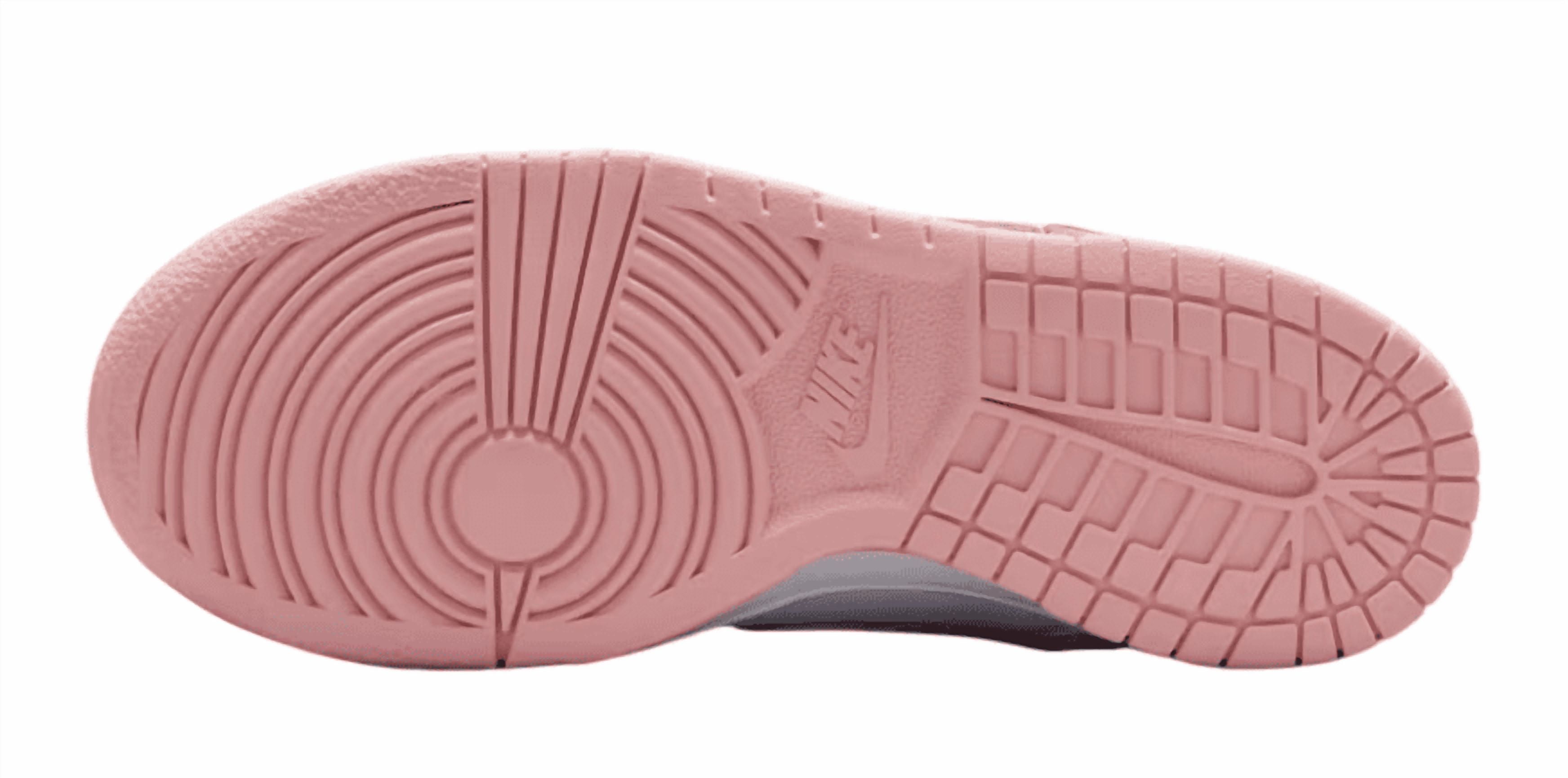 Big Kid's Nike Dunk Low White/Med Soft Pink-White (FB9109 125) - 6