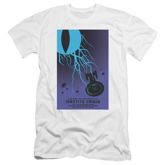 Star Trek Tng Season 4 Episode 18 Premium Canvas Adult Slim Fit 30/1 T-Shirt White