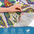 thumbnail image 4 of Coolnut Mexican Talavera Tile Ceramic Valance Curtains for Kitchen or Bathroom, 54x18in Valances Window Treatment Rod Pocket Drape Light Filtering Living Room Bedroom Decor, 4 of 6