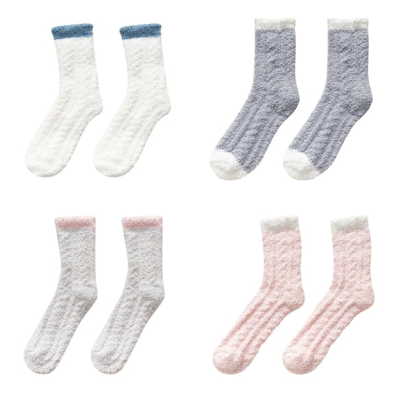 Seamless Toe Socks Women's Ankle Socks Low Cut Liner Socks Non-Slip Breathable Athletic Socks for Sneakers Socks Fashion Keep Warm Women Fashion Patchwork Ladies Patchwork Thick Socks
