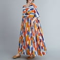 thumbnail image 1 of Femmes Robe en Vrac Vintage Imprimé Floral Poches Demi-Manches Vacances Surdimensionnées Boho Casual Robes, 1 of 9