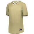 thumbnail image 5 of Holloway Sportswear S Boys Retro V-Neck Baseball Jersey Vegas Gold/White/Black 221221, 5 of 5