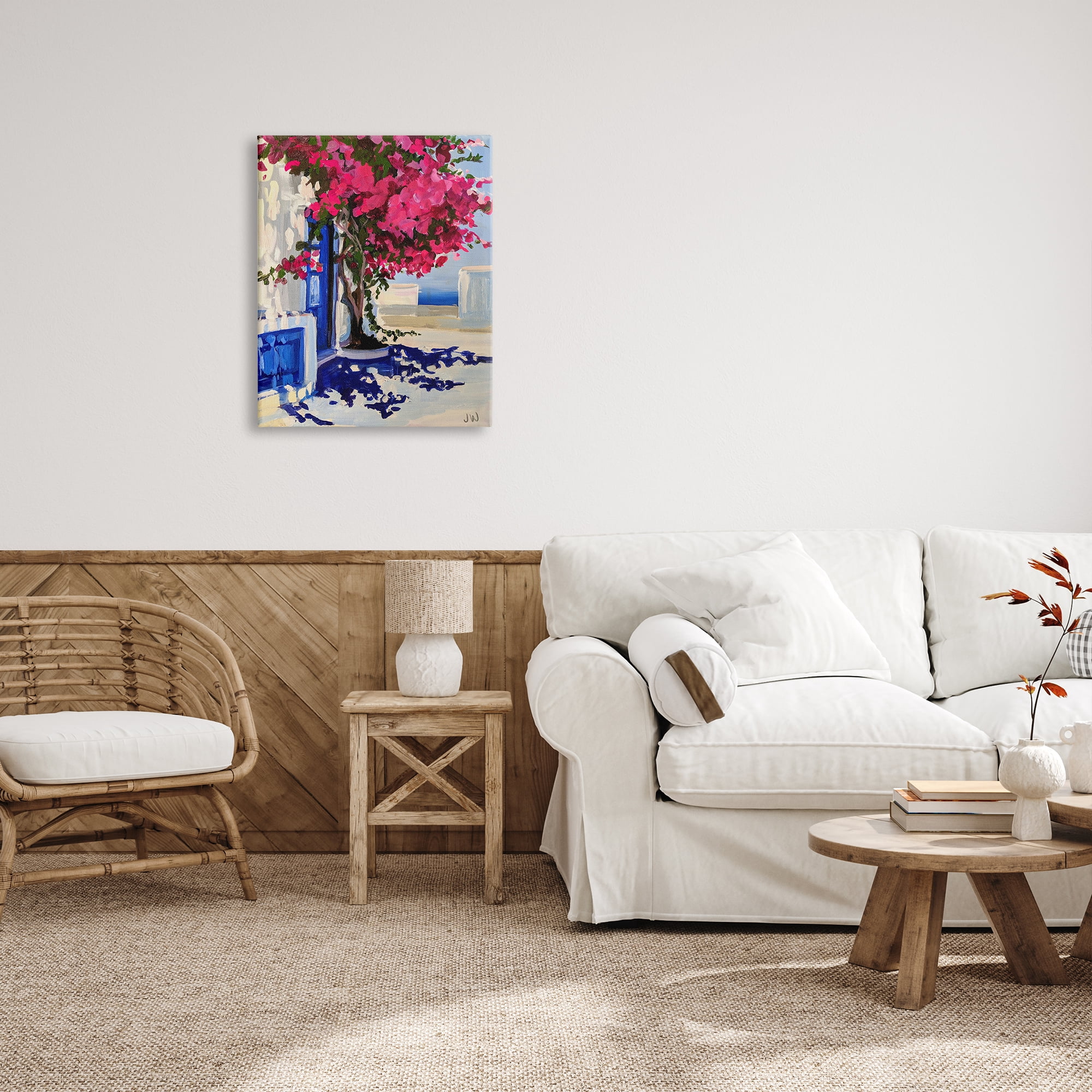 Stupell Industries Abstract Tree in City Botanical & Floral Painting Gallery Wrapped Canvas Art Print Wall Art, 24 x 30