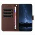thumbnail image 6 of Wallet Case for iPhone 13 Phone Case with Card Holder, Magnetic PU Leather Stand Flip Folio Phone Cover for Women Men Girls Boys, Credit Card Slot Purse & Protective TPU Bumper, Brown, 6 of 6