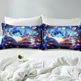 thumbnail image 4 of Erosebridal Magical Dragon Fitted Sheet Twin, Dreamy Castle Bedding Set Twin Size, Glitter Butterfly Decor 2pcs（No Top Sheet）, 4 of 6