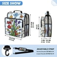 thumbnail image 3 of Stained-glass Blooms Printed Zipper Binder with Handle&Shoulder Strap 2 inch 3 Ring 500+300 Sheet Capacity File Folder Organizer, 3 of 8