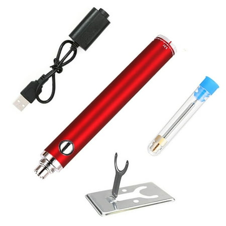 

USB Soldering Iron Circuit Board Cordless Rechargeable Welding Tool Hand Craft Craftsmen Electrician Indoor Outdoor Red