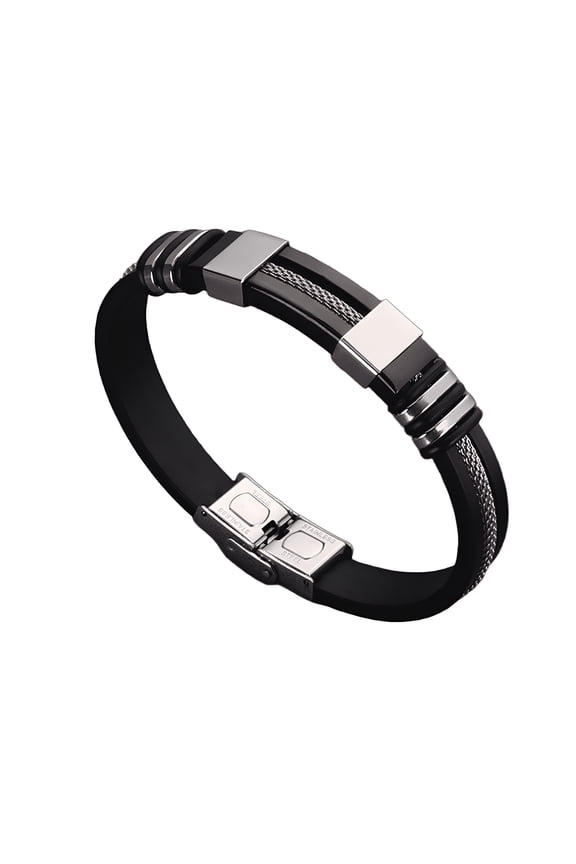 Mens Leather Bracelet Multicolor Fashion Accessories Emo Accessories Good Luck Bracelet Initial Bracelet Leather Bracelets for Men Black