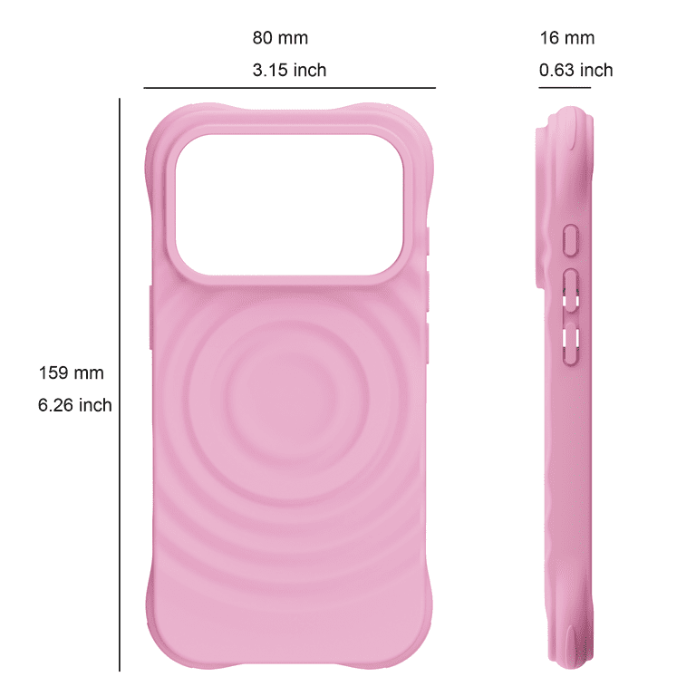 onn iPhone 17 Pro MagSafe Compatible Pink Bumper Case - Walmart.com