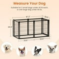 thumbnail image 6 of Dog cage and kennel, suitable for small and medium-sized dogs, with a top dog fence, kennel, pet pen, small and medium-sized dog pen, dog pen, pet fence, indoor and outdoor, indoor, black, 6 of 9