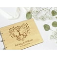 thumbnail image 6 of Darling Souvenir Personalized Engraved Laser Cut Wedding Guest Book Wooden Cover Sign-in Book Registry Guestbook Scrapbook-93, 6 of 7
