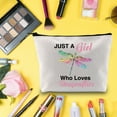 thumbnail image 4 of LEVLO Funny Dragonfly Cosmetic Make up Bag Animal Lover Gift Just A Girl Who Loves Dragonflies Makeup Zipper Pouch Bag Dragonflies Lover Gift For Women Girls, 4 of 6