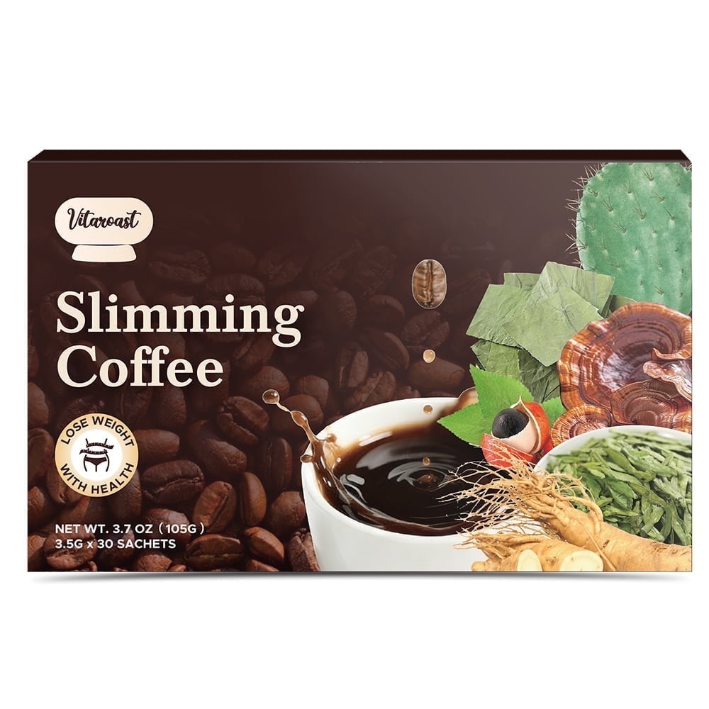 VITAROAST (30 Servings) 100% Premium Natural Herb Green Instant Slim Coffee for Healthy Weight Management