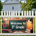 thumbnail image 5 of LUUFILx Welcome to 3rd Grade Backdrop Banner Classroom Decoration for School Entrance Photo Background Teacher Appreciation Event Supplies, 5 of 8