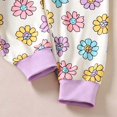 thumbnail image 5 of Enyan Baby Girl Outfit 3 6 12 18 24 Months 2T 3T Girl Clothing Set Bowknot Printed All-over Sweatshirt Joggers Set,2-3 Years, 5 of 7