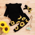 thumbnail image 3 of HIPYLO Baby Boy Coming Home Outfit Winter Newborn Girl Christmas Outfit Kids Sweatsuit Girls Boys Clothes 14/16 Clothes for Girls 12-14 9 Months Baby, Black 3-6 Months, 3 of 4
