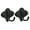 Black, variant on Stainless Steel Double Loop Wall Hooks Heavy Duty Rustproof For Kitchen Bathroom Easy Install Space Saving Hangers