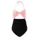 thumbnail image 2 of Gibobby Trajes de Baño Mujer Traje de baño 2023 para mujer, traje de baño Sexy recortado con cintura alta, traje de baño con cordones frontales(Rosa,CH), 2 of 4