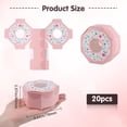 thumbnail image 2 of DIY 20Pcs Donut Candy Box Small Paper Favor Boxes Chocolate Cookie Packaging Box with Window Wedding Ceremony Decorations Cake Wrapping Supplies European Wedding Treat Cases for Birthday Party DIY, 2 of 7