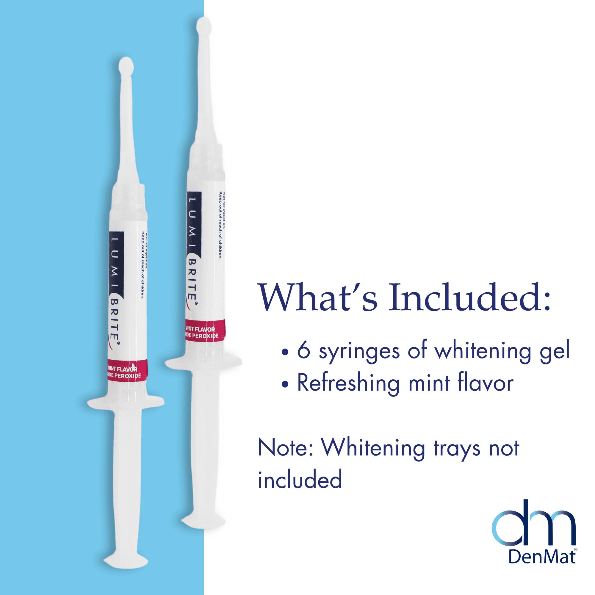 LumiBrite 32% Take-Home Whitening Gel Refill 6 Syringes 2.5 mL EACH